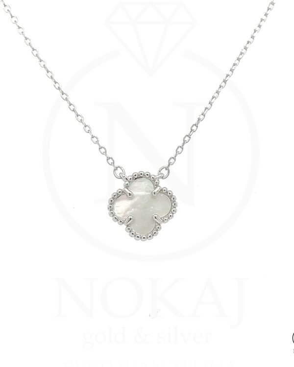 Srebrna Ogrlica Pearl Clover