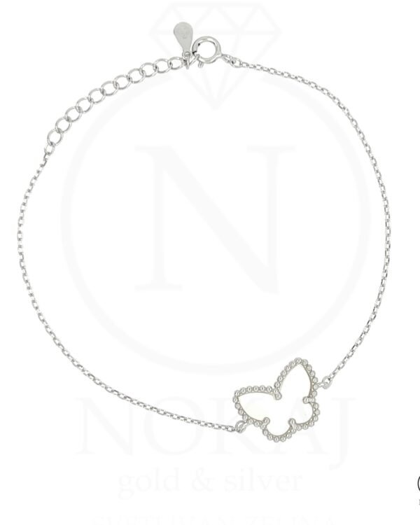 Srebrna narukvica Pearl Butterfly