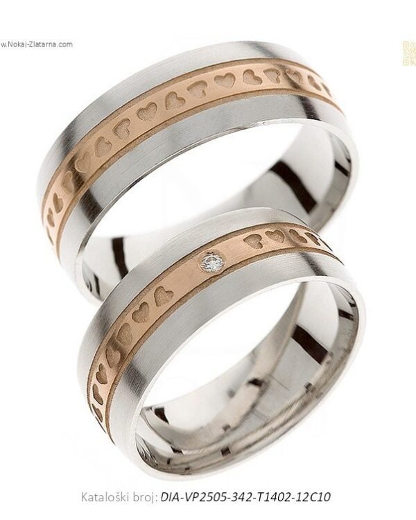VJENČANO PRSTENJE TRIO – TROSTRUKA ELEGANCIJA (S DIJAMANTIMA)