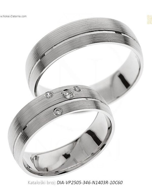VJENČANO PRSTENJE – BEZVREMENSKA KLASIKA (S DIJAMANTIMA)
