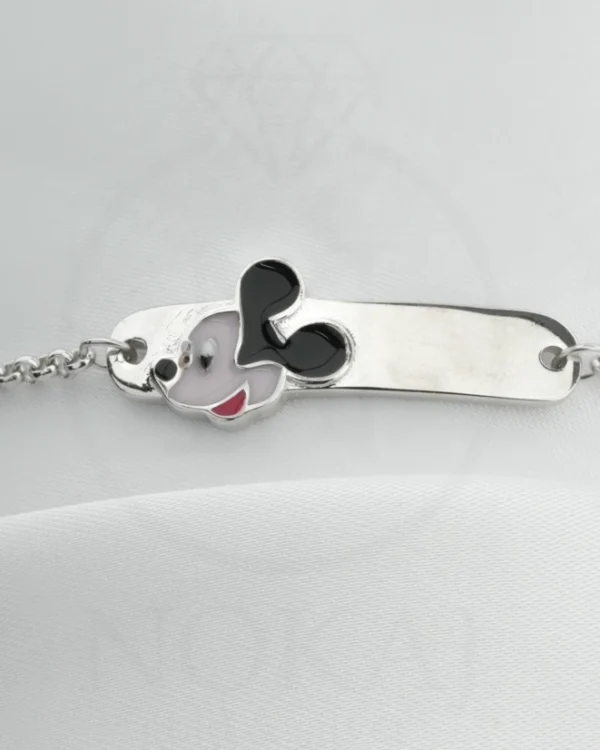 SREBRNA DJEČJA NARUKVICA - STILIZIRANI MOTIV (S251124-201149)