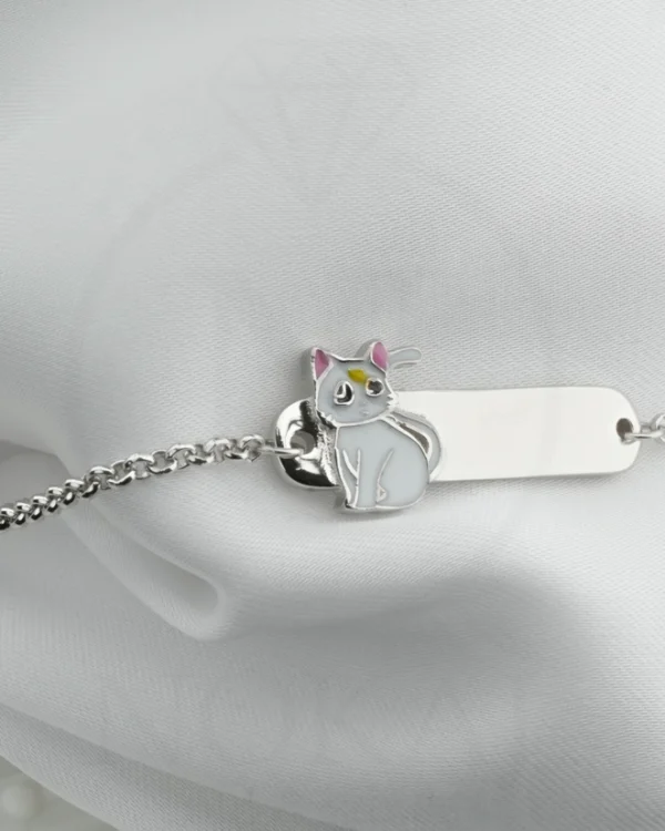 SREBRNA DJEČJA NARUKVICA - MAČKA (S251125-104425)