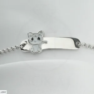 SREBRNA DJEČJA NARUKVICA - MAČKA (S251125-112947)