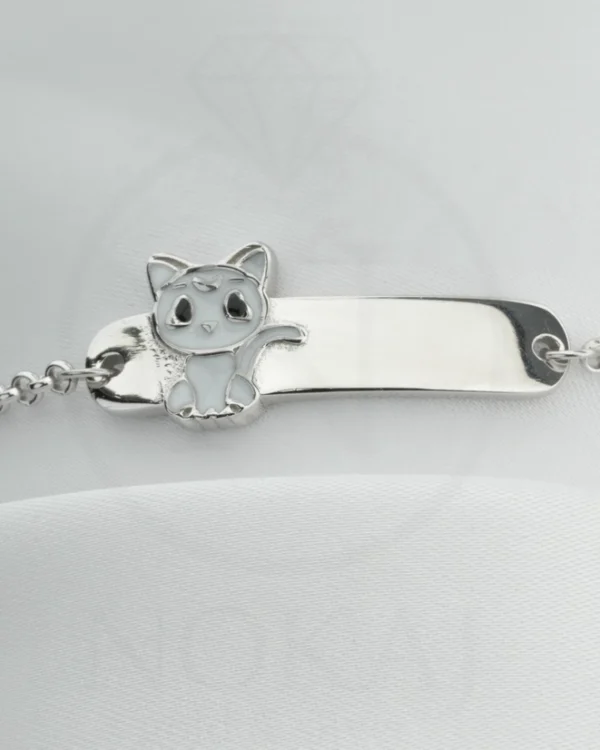SREBRNA DJEČJA NARUKVICA - MAČKA (S251125-112947)