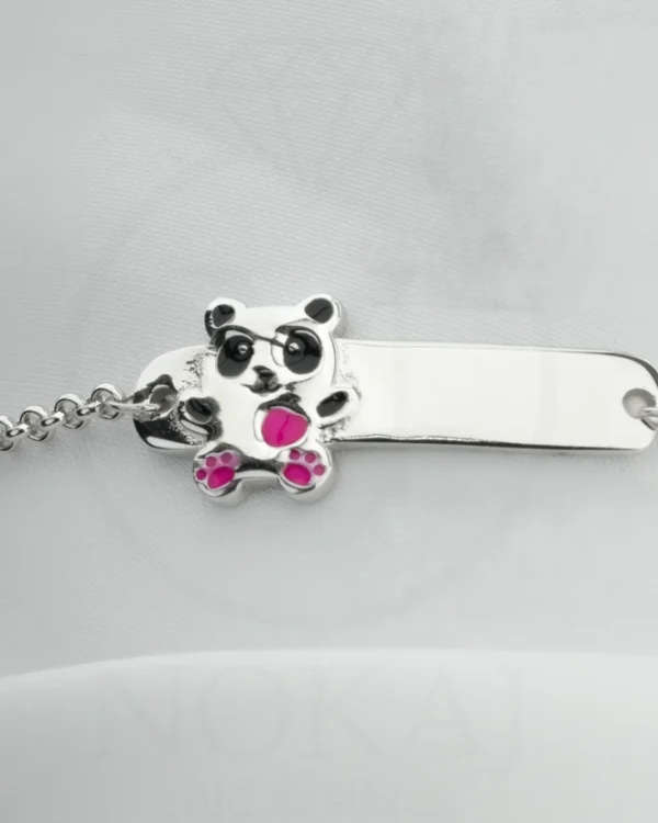 SREBRNA DJEČJA NARUKVICA - STILIZIRANI MOTIV (S251125-113354)