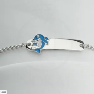 SREBRNA DJEČJA NARUKVICA - DUPIN (S251125-114611)