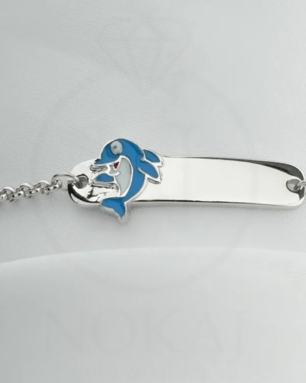 SREBRNA DJEČJA NARUKVICA - DUPIN (S251125-114611)