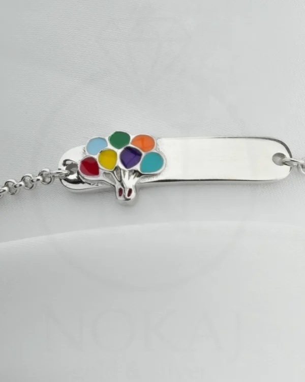 SREBRNA DJEČJA NARUKVICA - STILIZIRANI MOTIV (S251125-115404)