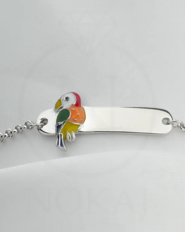 SREBRNA DJEČJA NARUKVICA - PAPAGAJ (S251125-115638)