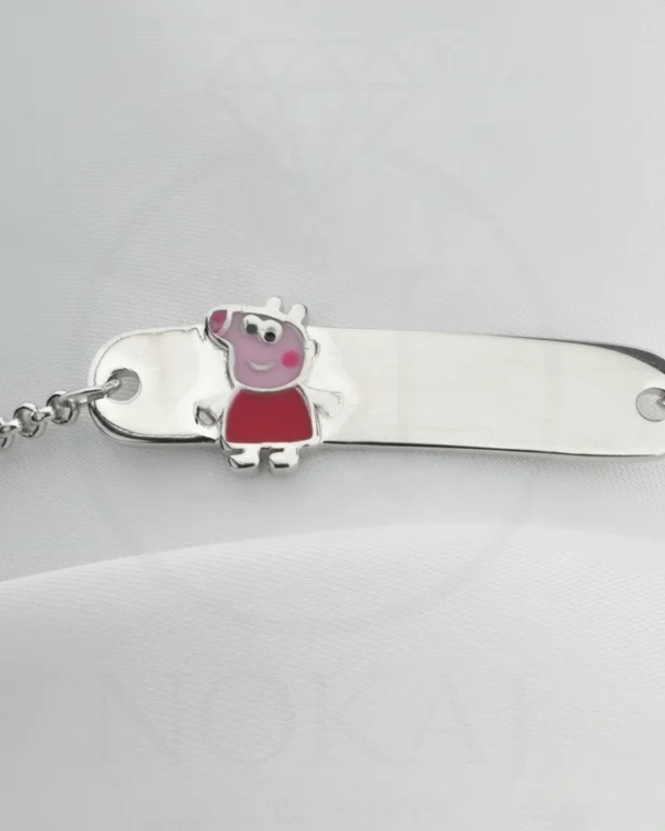 SREBRNA DJEČJA NARUKVICA - STILIZIRANI MOTIV (S251125-122104)