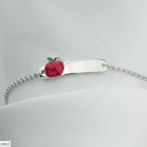 SREBRNA DJEČJA NARUKVICA - JABUKA (S251125-123315)