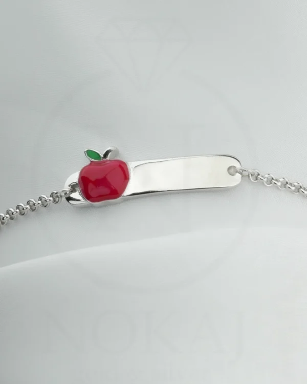 SREBRNA DJEČJA NARUKVICA - JABUKA (S251125-123315)