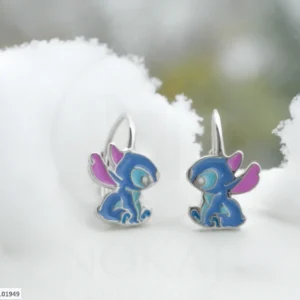 SREBRNE DJEČJE NAUŠNICE - STILIZIRANI MOTIV (S251130-101949)