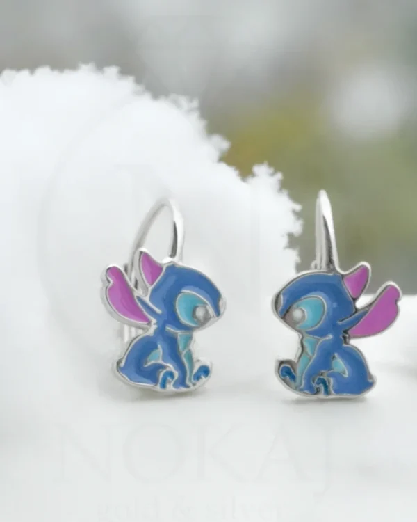 SREBRNE DJEČJE NAUŠNICE - STILIZIRANI MOTIV (S251130-101949)