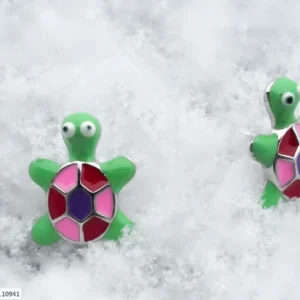 SREBRNE DJEČJE NAUŠNICE - KORNJAČA (S251130-110941)