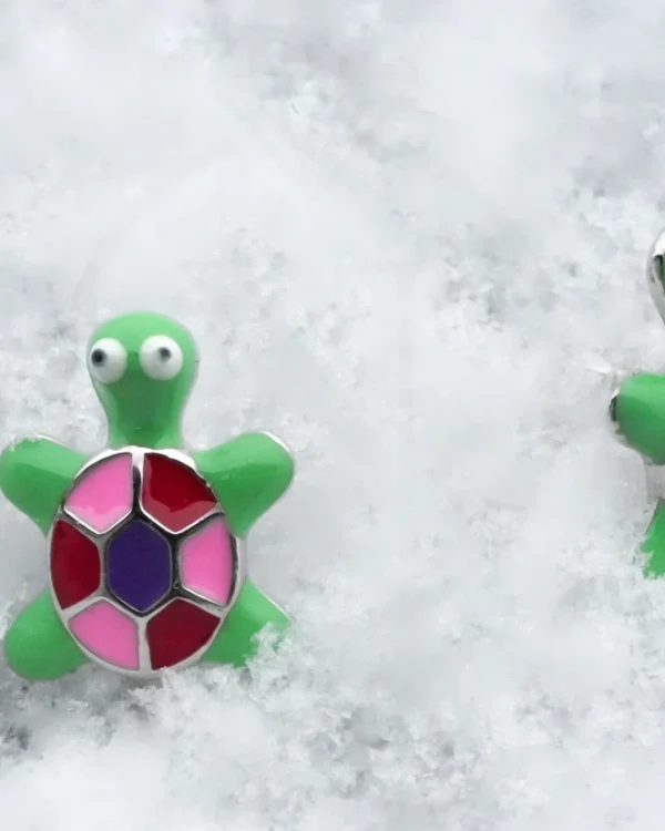 SREBRNE DJEČJE NAUŠNICE - KORNJAČA (S251130-110941)