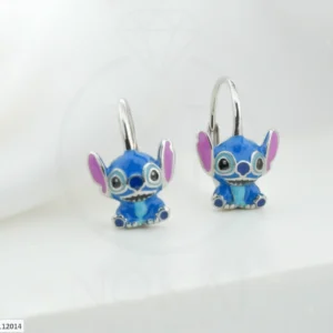 SREBRNE DJEČJE NAUŠNICE - STILIZIRANI MOTIV (S251130-112014)