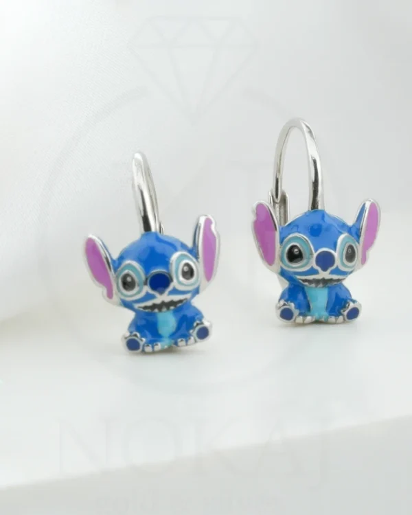 SREBRNE DJEČJE NAUŠNICE - STILIZIRANI MOTIV (S251130-112014)