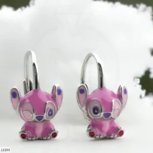 SREBRNE DJEČJE NAUŠNICE - STILIZIRANI MOTIV (S251130-112203)