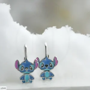 SREBRNE DJEČJE NAUŠNICE - STILIZIRANI MOTIV (S251130-112540)