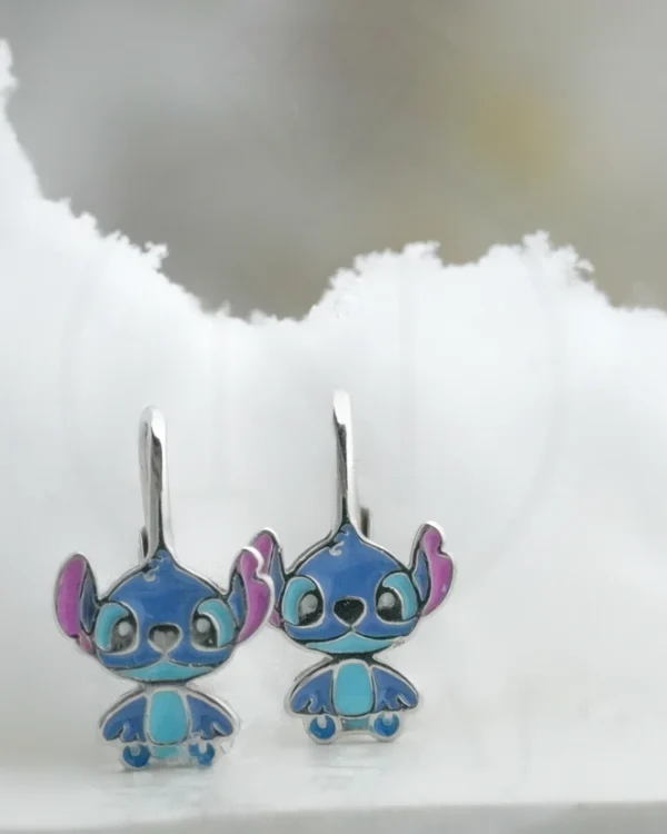 SREBRNE DJEČJE NAUŠNICE - STILIZIRANI MOTIV (S251130-112540)