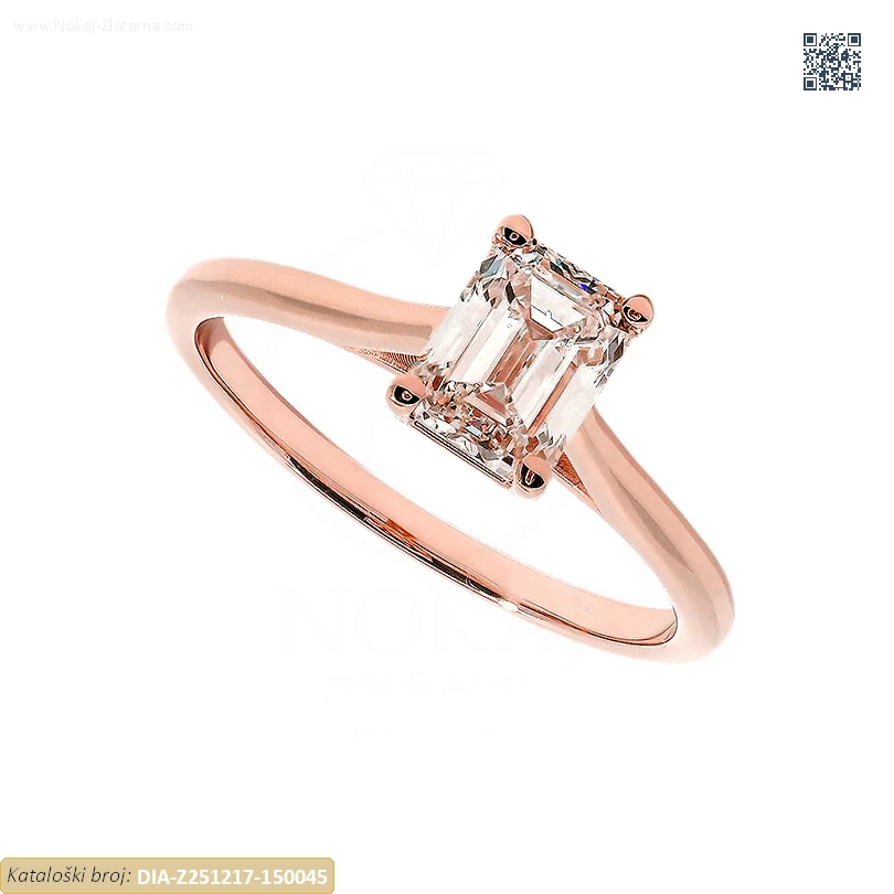 ZLATNI ZARUČNI PRSTEN S DIJAMANTOM (Z251217-150045)
