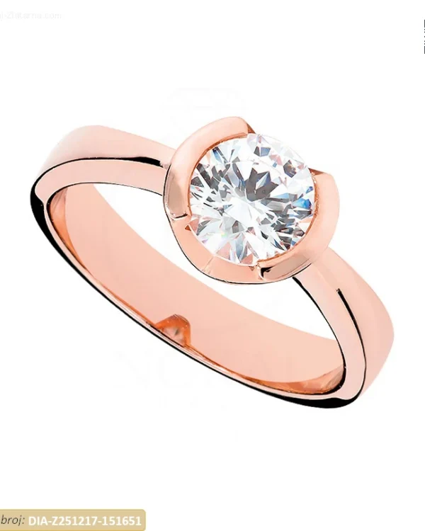 ZLATNI ZARUČNI PRSTEN S DIJAMANTOM (Z251217-151651)