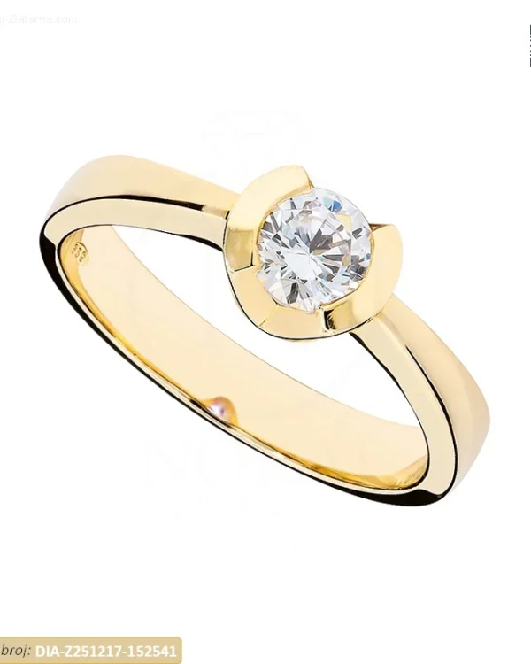 ZLATNI ZARUČNI PRSTEN S DIJAMANTOM (Z251217-152541)