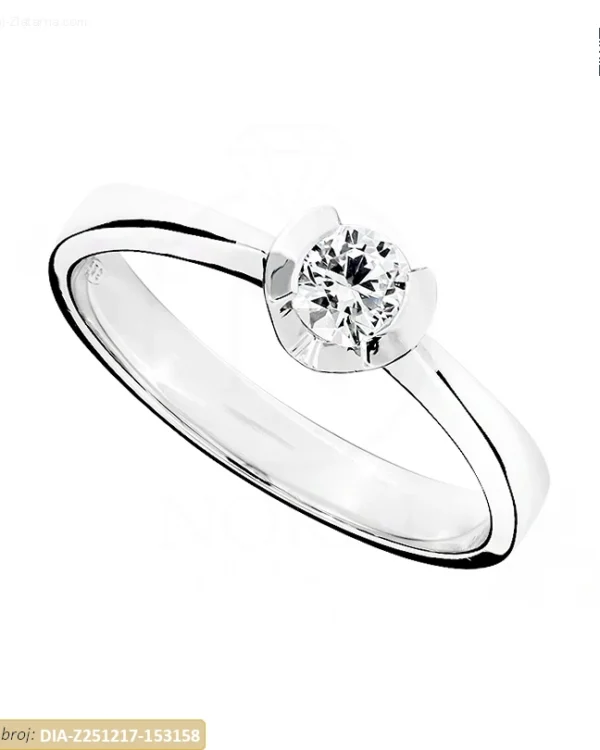 ZLATNI ZARUČNI PRSTEN S DIJAMANTOM (Z251217-153158)