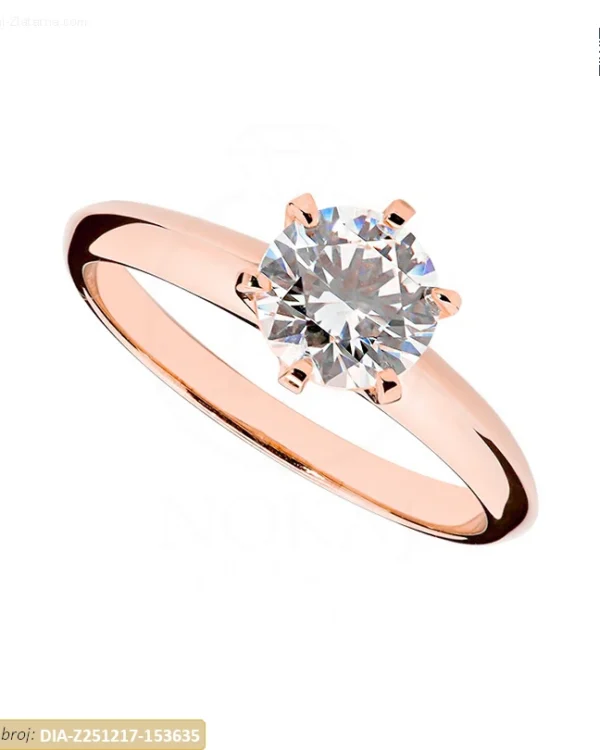 ZLATNI ZARUČNI PRSTEN S DIJAMANTOM (Z251217-153635)