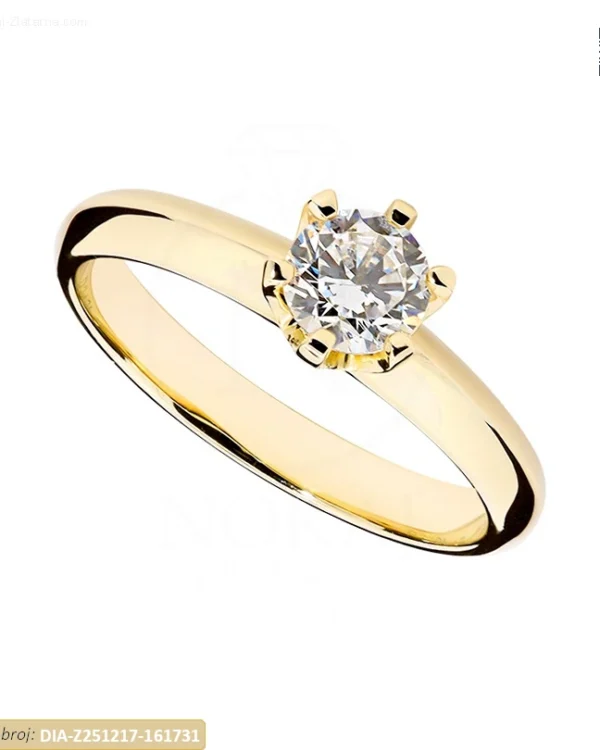 ZLATNI ZARUČNI PRSTEN S DIJAMANTOM (Z251217-161731)