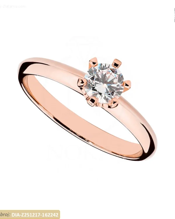 ZLATNI ZARUČNI PRSTEN S DIJAMANTOM (Z251217-162242)