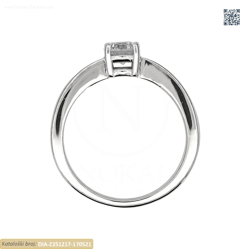 ZLATNI ZARUČNI PRSTEN S DIJAMANTOM (Z251217-170521) - Slika 2