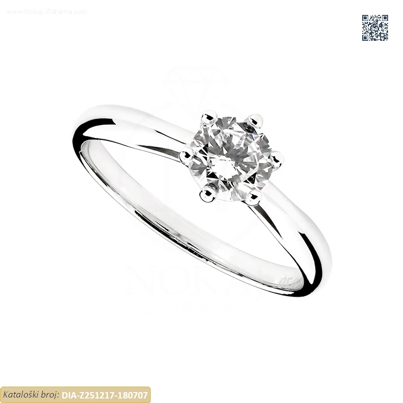 ZLATNI ZARUČNI PRSTEN S DIJAMANTOM (Z251217-180707)