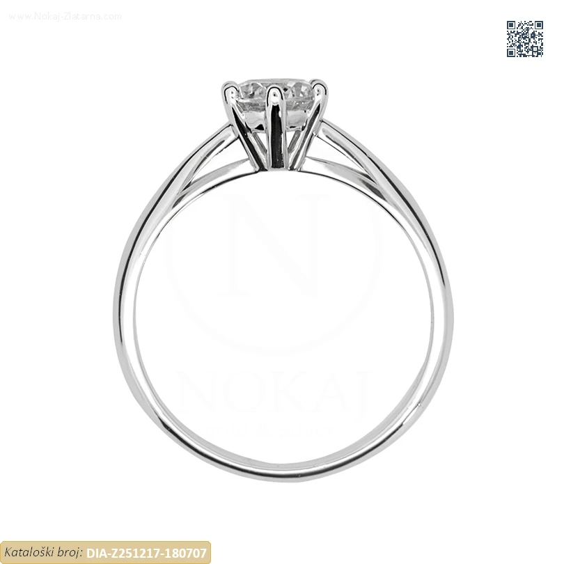ZLATNI ZARUČNI PRSTEN S DIJAMANTOM (Z251217-180707) - Slika 2