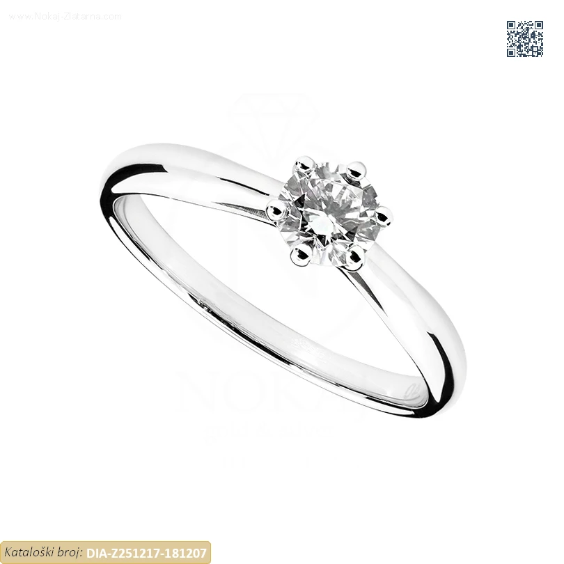 ZLATNI ZARUČNI PRSTEN S DIJAMANTOM (Z251217-181207)