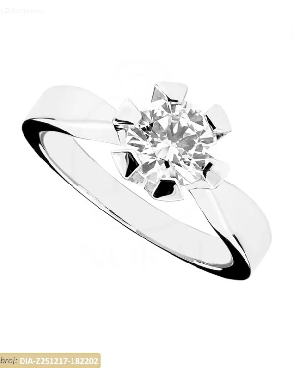 ZLATNI ZARUČNI PRSTEN S DIJAMANTOM (Z251217-182202)