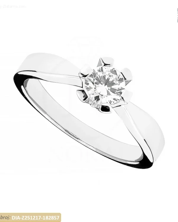 ZLATNI ZARUČNI PRSTEN S DIJAMANTOM (Z251217-182857)