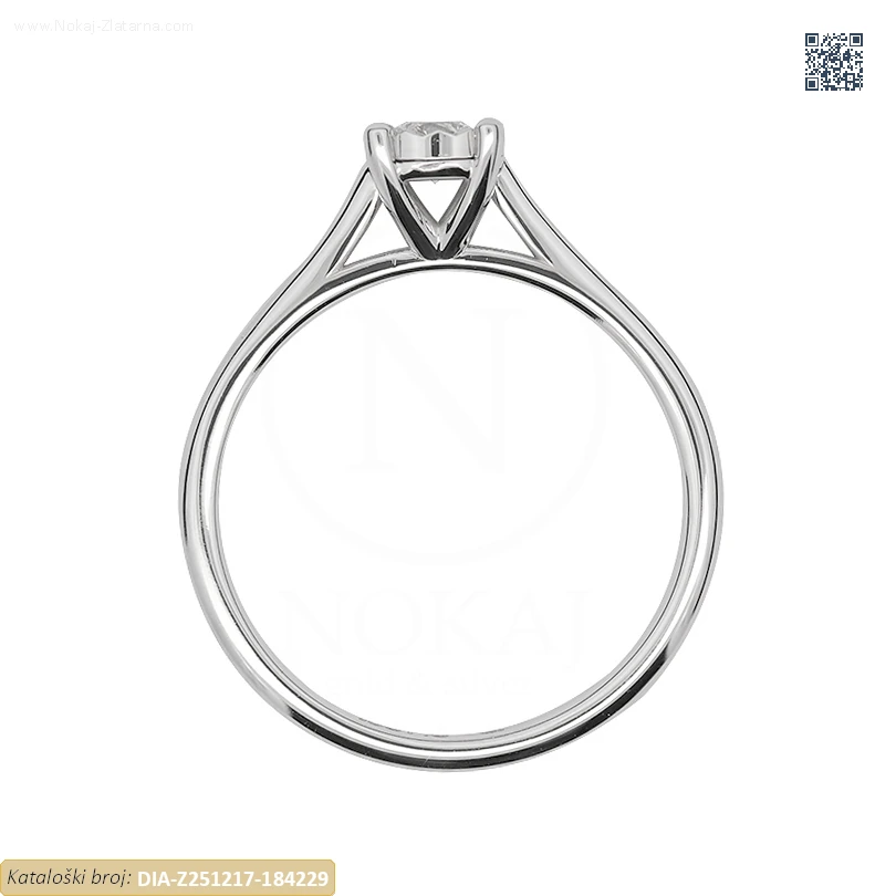 ZLATNI ZARUČNI PRSTEN S DIJAMANTOM (Z251217-184229) - Slika 2