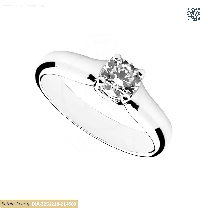 ZLATNI ZARUČNI PRSTEN S DIJAMANTOM (Z251218-214500)