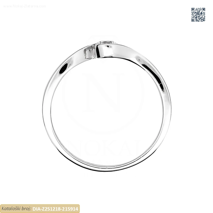 ZLATNI ZARUČNI PRSTEN S DIJAMANTOM (Z251218-215914) - Slika 2