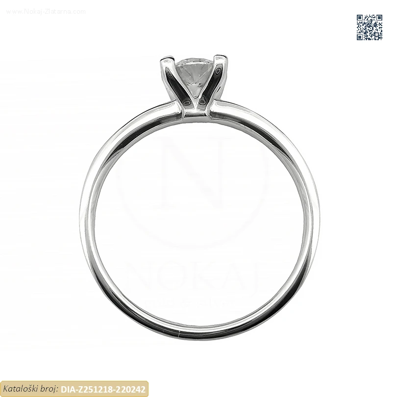 ZLATNI ZARUČNI PRSTEN S DIJAMANTOM (Z251218-220242)