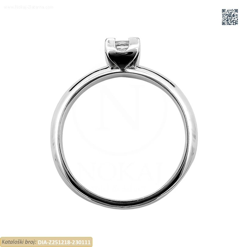ZLATNI ZARUČNI PRSTEN S DIJAMANTOM (Z251218-230111) - Slika 2