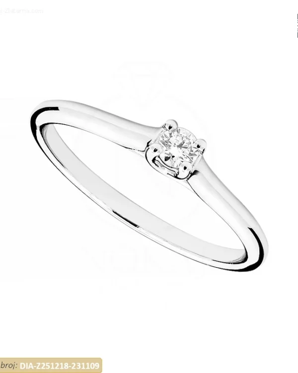 ZLATNI ZARUČNI PRSTEN S DIJAMANTOM (Z251218-231109)