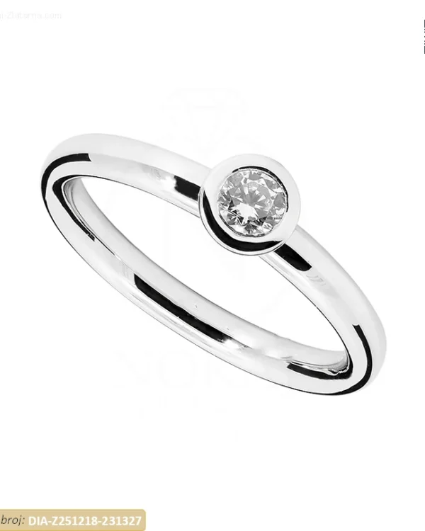 ZLATNI ZARUČNI PRSTEN S DIJAMANTOM (Z251218-231327)