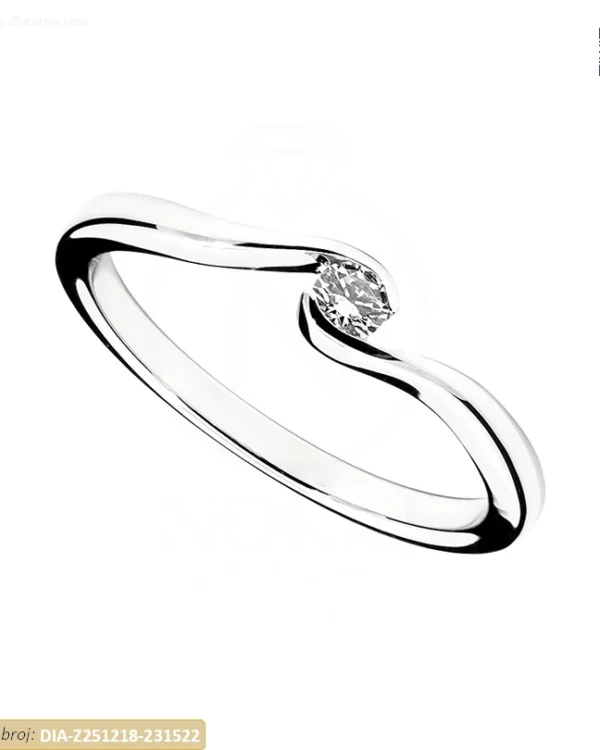 ZLATNI ZARUČNI PRSTEN S DIJAMANTOM (Z251218-231522)