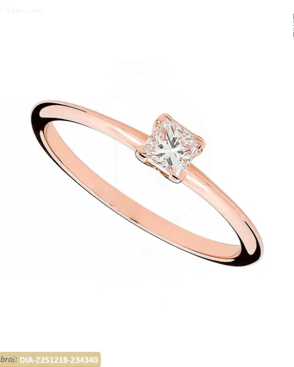 ZLATNI ZARUČNI PRSTEN S DIJAMANTOM (Z251218-234340)