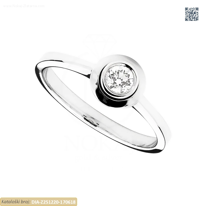 ZLATNI ZARUČNI PRSTEN S DIJAMANTOM (Z251220-170618)