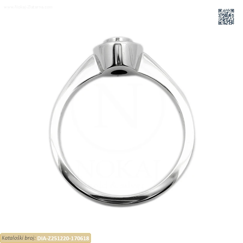 ZLATNI ZARUČNI PRSTEN S DIJAMANTOM (Z251220-170618) - Slika 2