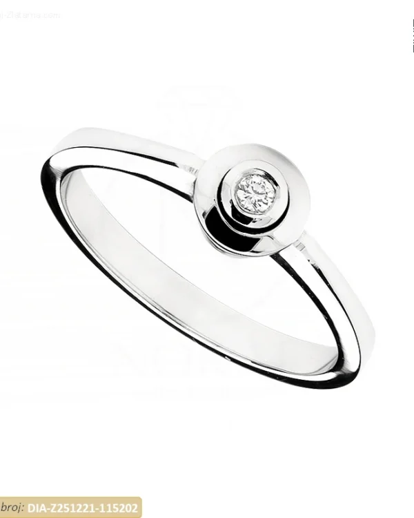 ZLATNI ZARUČNI PRSTEN S DIJAMANTOM (Z251221-115202)